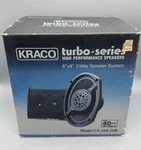 Vintage Kraco Turbo Series 6X9 Two Way Speaker System 40 Watt Model CX-269-20B. Fixed Price $56.25.