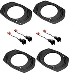 4PCS Ford 6X9 5X7 6X8 To 5.25" 6.5" Car Speaker Adapter Plate With Wire Harness. Fixed Price $21.95.