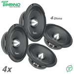 4X Timpano TPT-MR6-4 Bullet 6.5" Pro Audio Car Speakers 2000W Midrange Ohm. Fixed Price $139.80.