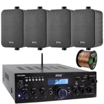 Pyle PDA6BU Usb 200W Bluetooth Stereo Receiver, 4X 4" 30W 3-WAY Speaker, Wire. Fixed Price $177.99.
