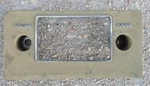 1960 70 Ford Tan Radio Bezel D2SA-18842-AC. Fixed Price $21.00.