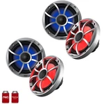 Wet Sounds OE-65IC-S-RGB 6.5" Oem Speakers Silver Grill And Lighting 2 Pair. Fixed Price $329.99.
