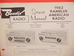 1962 Rambler American Dlx Custom 400 Convertible Bendix Radio Service Manual. Fixed Price $21.99.
