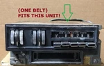 Belt Fits 1970 Dodge Challenger Orig. 8 Track Player W/thumb Wheel Radio!. Fixed Price $12.95.