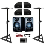 Active Powered 3.5" 2-WAY Desktop Computer Studio Monitor Speakers Stands. Fixed Price $128.40.