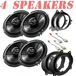 Pioneer TS-G1620F 6.5" 300W Door Speakers & Adapters For 2005-2018 Toyota Tacoma. Fixed Price $159.99.