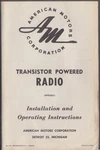 1961 American Motors Rambler Transistor Radio Instructions 8990831. Fixed Price $13.99.