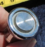 (one) 1973-1978 Ford / Mercury Chrome Radio Knob #D3AZ-18817-A 47A7593. Fixed Price $16.50.
