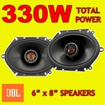 Jbl 6" 6X8" 2-WAY Coaxial Car/van Door/shelf Speakers 330W Total Power New. Fixed Price $81.12.