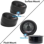 Focal TN-44 Access 4-OHM Aluminum Dome Tweeters ( Flush Mount Or Surface ). Fixed Price $99.99.