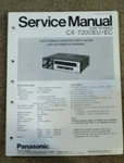 Panasonic Service Manual - Cassette Tape Only Cx Series. Fixed Price $6.75.