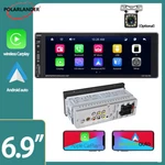Single Din 6.9" Carplay Android Auto Radio Bluetooth Rds Touch Screen+camera. Fixed Price $39.90.