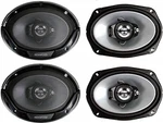 2 Pair Kenwood KFC-6966S 6X9" 400W 4OHM Sport Series 3-WAY Car Stereo Speakers. Fixed Price $159.98.