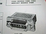 1963 Ford 22BD & 22BO Also Mercury 22BM Radio Photofact. Fixed Price $10.00.