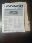 Technics CQ-DP5 Eu Service Manual Original Repair Book Cd Player. Fixed Price $49.99.