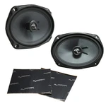Harmony Audio HA-C69 Carbon 6X9" 500W Speakers & Grills W/ Sound Dampening. Fixed Price $94.95.