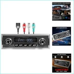 Retro Single Din Car Radio - Bluetooth Functionality & 75W X 4 Subwoofer Output. Fixed Price $150.99.