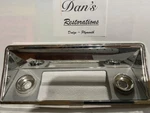 1964-1965 Sport Fury Plastic Chrome Radio Bezel. Fixed Price $79.00.