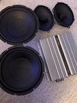 Eclipse School Dual Subwoofer + Amp Tweeter Speakers Lot Read Desc. Fixed Price $450.00.