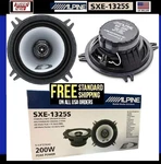 Alpine SXE-1325S 5.25 Inch 13CM 2-WAY Car Coaxial Speakers 200W Max Power. Fixed Price $48.95.
