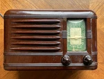 Vintage Packard Bell 100A Tube Radio Bakelite Woodgrain Am Turns On. Fixed Price $70.00.