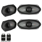 Kicker Bundle Two Pair Of 4X10 Inch Series Speakers 44KSC41004. Fixed Price $259.98.