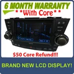 Refurbish Toyota Highlander Oem Jbl Touch Screen Navigation Radio Cd E7014 E7016. Fixed Price $718.00.