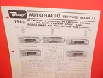1966 Plymouth Valiant Barracuda Dodge Dart Gt Bendix Am Radio Service Manual. Fixed Price $31.99.