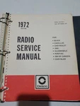 1972 Delco Am Radio Service Manual Section - Pushbutton Tuning Models. Fixed Price $24.95.