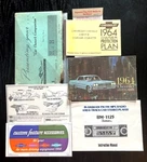 1964 Chevrolet Owners Guide, Protection Plan, Custom Features, BM1125 Radio. Fixed Price $60.00.