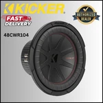 Kicker 48CWR104 / Comp 10" Dual Ohm Voice Coil Subwoofer 400W Rms **new**. Fixed Price $169.99.