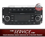 Remanufacture Service For 2009-2011 Jeep Dodge Radio Am Fm Cd P68021163AE. Fixed Price $157.25.