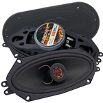 2X Audiobank 4X10" 650 Watt Max Power 2-WAY Red Car Stereo Coaxial Speaker. Fixed Price $36.99.