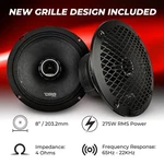 2X DS18 PRO-ZT8 8" Way Midrange Loudspeakers Built-in Tweeter 1100W 4 Ohm. Fixed Price $176.85.