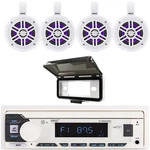 Pyle Digital Media Audio Receiver With Cover, 4X 4" 300W Rgb Tower Speakers. Fixed Price $295.99.