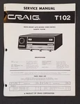 Craig Model T102 Service Manual. Quick Mount Stereo Cassette Matrix. Fixed Price $12.99.