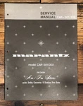 Marantz CAR-301 CAR-302 Radio Service Manual *original*. Fixed Price $24.97.