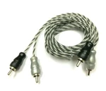 1.5 Ft Spiral Twisted Home Marine System Black White Rca Interconnect Cable Usa. Fixed Price $10.99.