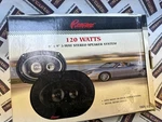Vintage Rampage Audiovox TRY-32 120W 6" 9" Car Stereo Speakers = New. Fixed Price $25.00.