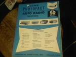 Sams Photofact Auto Radio Series AR-50 April 1968. Fixed Price $12.99.