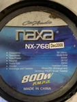 Car Speaker 6.5 - Naxa 800W N768. Fixed Price $12.00.