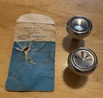 Nos 1968 Ford Mustang Cougar Radio Knobs Without Console C8ZZ-18817-A. Fixed Price $49.95.