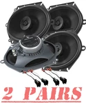 Infinity 6X8" (5X7) Front & Rear Door Speakers Kit 1999-2014 Ford F-150, 250. Fixed Price $161.99.