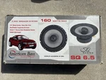 American Bass Sq 2-WAY Speaker System 6.5IN 80W Rms. Fixed Price $75.00.