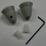 Gray Radio Knobs Kit Volkswagen T1 Bug Beetle T3 Ghia 1952-1967. Fixed Price $40.11.