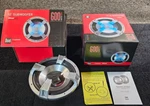 (qty 2) Dual Audio 12V Car Inches Subwoofer Blue Illuminite XINC110. Fixed Price $122.50.