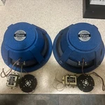 Vintage Pair Olson S-971 Coaxial Deluxe Speaker & S-163 Tweeter Crossover. Fixed Price $555.55.