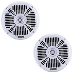 Memphis Audio MXA602SLW 6-1/2" Marine Coaxial Speakers W/ Blue Led White New. Fixed Price $99.95.