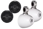 Kicker White Mini Wake Tower Marine Enclosures Loaded With 4" Dsc Speaker. Fixed Price $259.98.