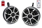 Wet Sounds Revo 6-XSG-SS Gunmetal 6.5" Marine Led Speakers And Black Towers. Fixed Price $619.99.
